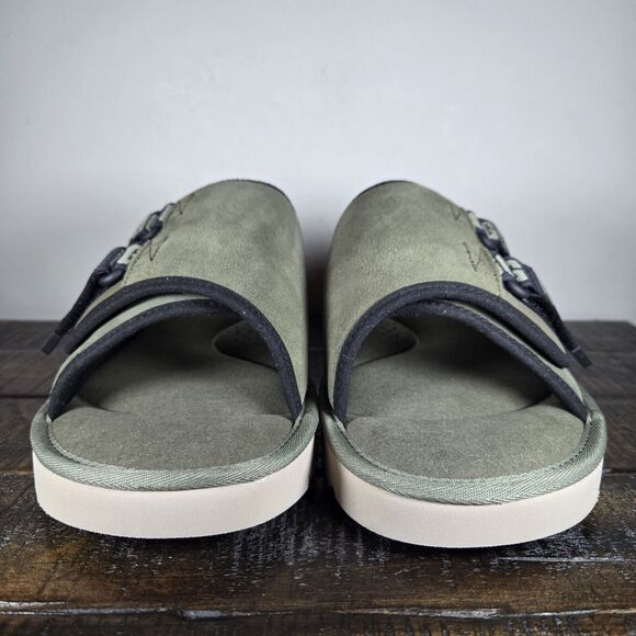 UGG Goldencoast Strap Mens Size 12 Slide Slippers Platform Shoes Green - Picture 3 of 11